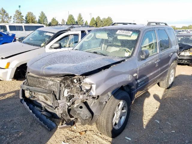 4M2CU39H37KJ18516 - 2007 MERCURY MARINER HE GRAY photo 2