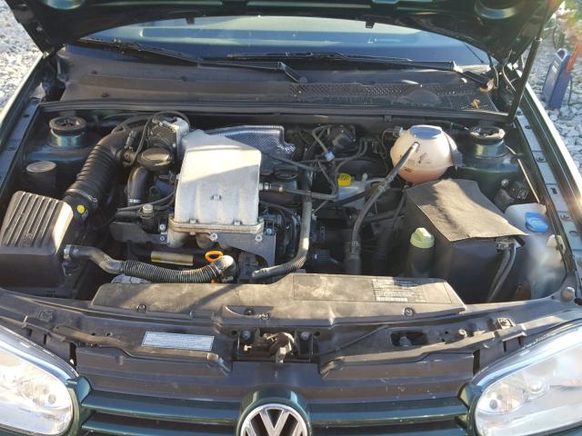 3VWCC21V21M800899 - 2001 VOLKSWAGEN CABRIO GLS GREEN photo 7