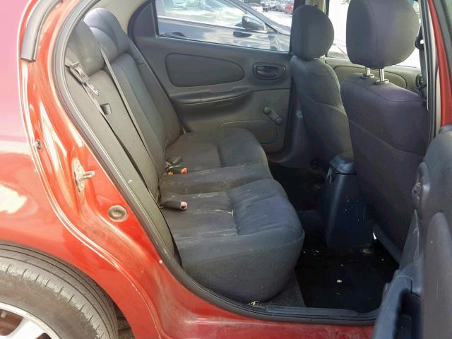 1B3ES56C15D281659 - 2005 DODGE NEON SXT RED photo 6