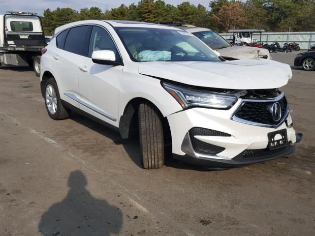 5J8TC2H39KL001018 - 2019 ACURA RDX WHITE photo 1