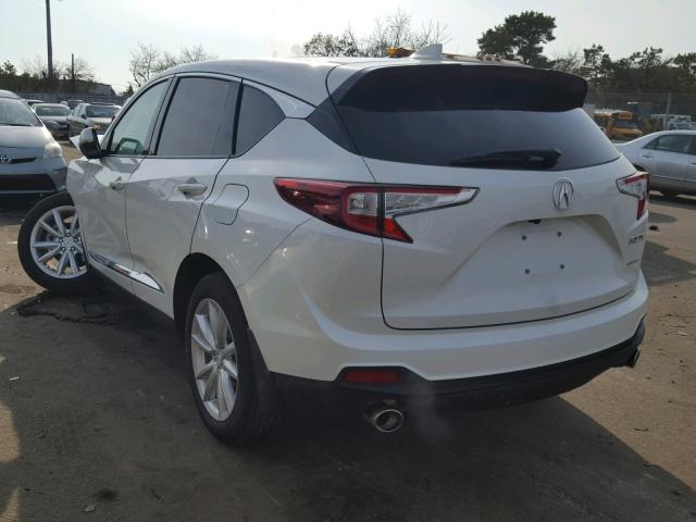 5J8TC2H39KL001018 - 2019 ACURA RDX WHITE photo 3