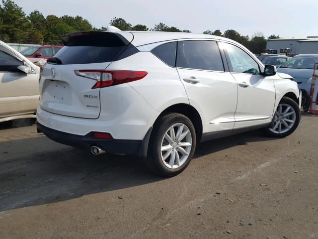 5J8TC2H39KL001018 - 2019 ACURA RDX WHITE photo 4