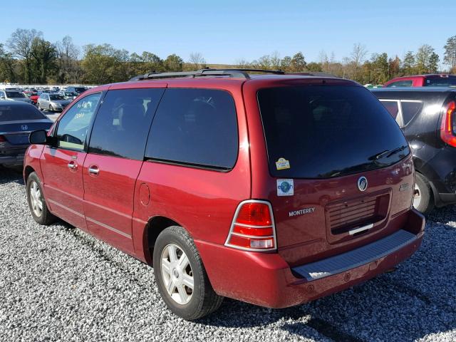 2MRDA20294BJ03480 - 2004 MERCURY MONTEREY RED photo 3