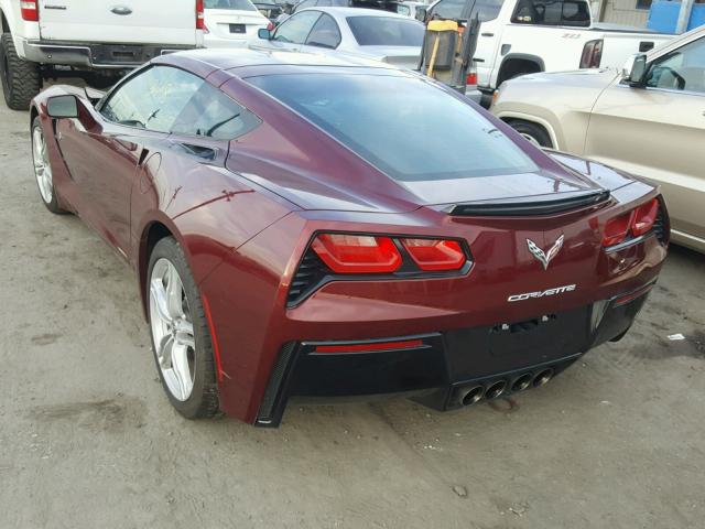 1G1YB2D7XG5114707 - 2016 CHEVROLET CORVETTE S MAROON photo 3