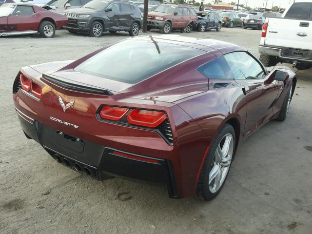 1G1YB2D7XG5114707 - 2016 CHEVROLET CORVETTE S MAROON photo 4