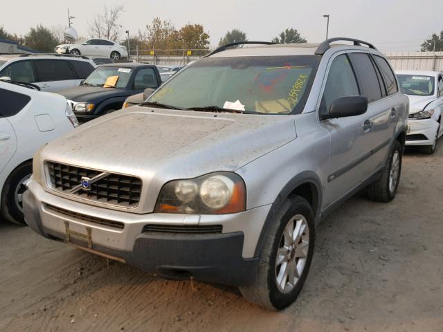 YV1CZ59H141114608 - 2004 VOLVO XC90 SILVER photo 2