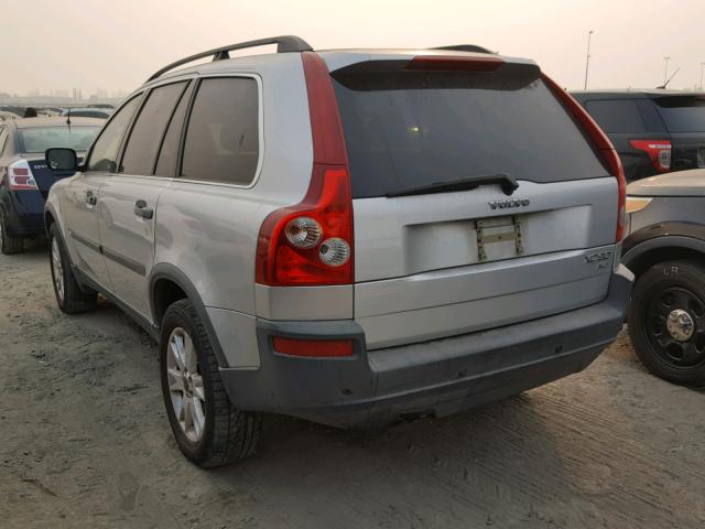 YV1CZ59H141114608 - 2004 VOLVO XC90 SILVER photo 3