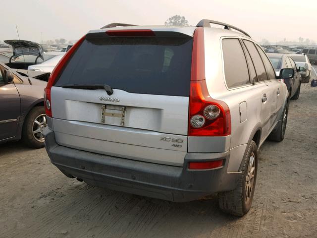 YV1CZ59H141114608 - 2004 VOLVO XC90 SILVER photo 4