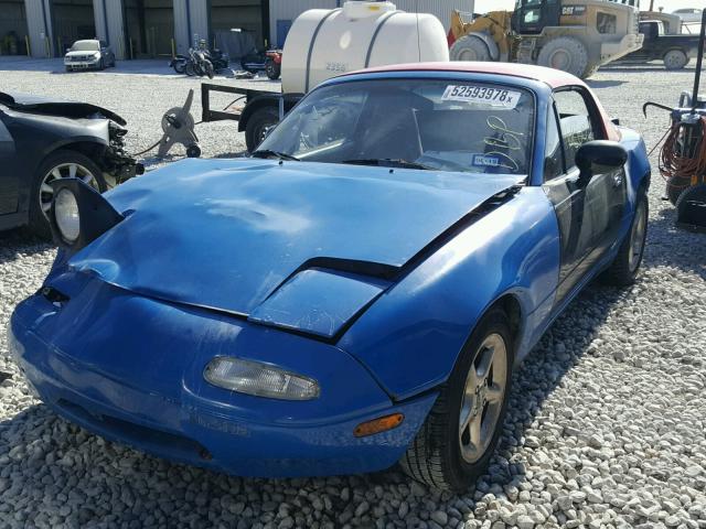 JM1NA3518M0224287 - 1991 MAZDA MX-5 MIATA BLUE photo 2