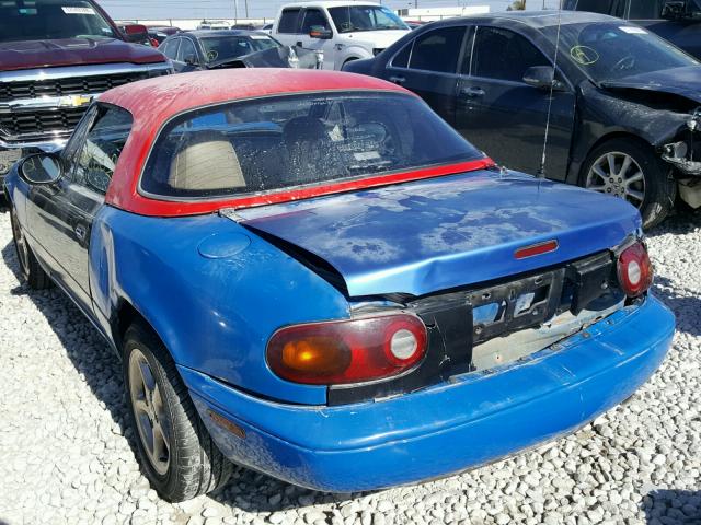 JM1NA3518M0224287 - 1991 MAZDA MX-5 MIATA BLUE photo 3