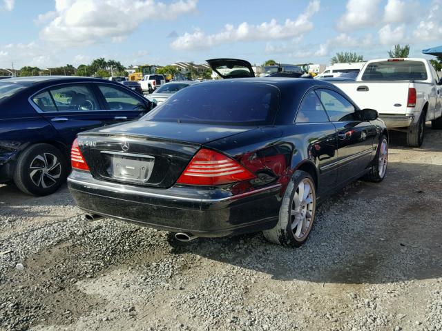 WDBPJ76J95A044972 - 2005 MERCEDES-BENZ CL 600 BLACK photo 4