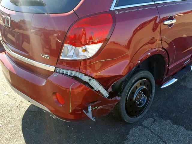 3GSCL53758S655225 - 2008 SATURN VUE XR RED photo 9
