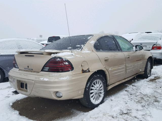 1G2NF52E21M666558 - 2001 PONTIAC GRAND AM S GOLD photo 4