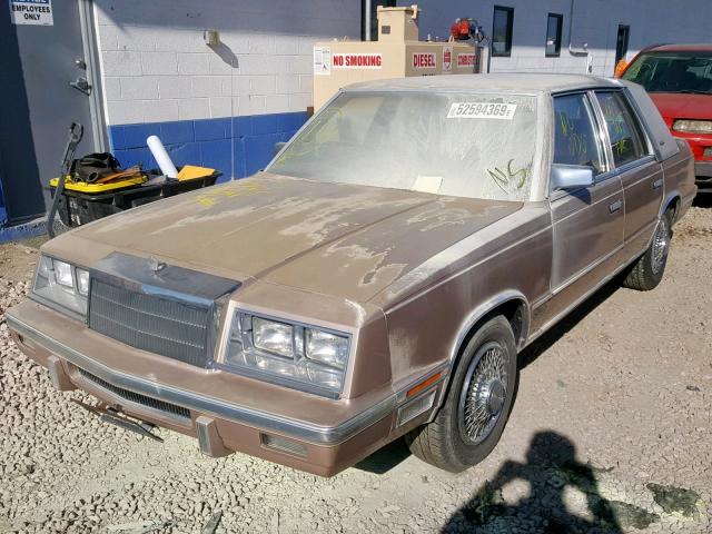 1C3BT56E2JC117891 - 1988 CHRYSLER NEW YORKER GOLD photo 2