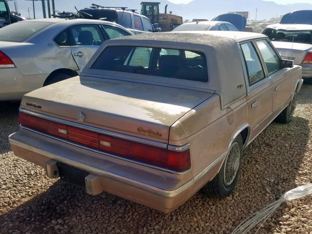 1C3BT56E2JC117891 - 1988 CHRYSLER NEW YORKER GOLD photo 4