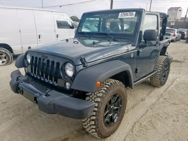 1C4AJWAG4HL574806 - 2017 JEEP WRANGLER S CHARCOAL photo 2