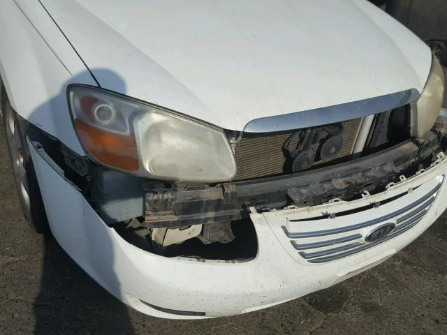 KNAFE122575485505 - 2007 KIA SPECTRA EX WHITE photo 9