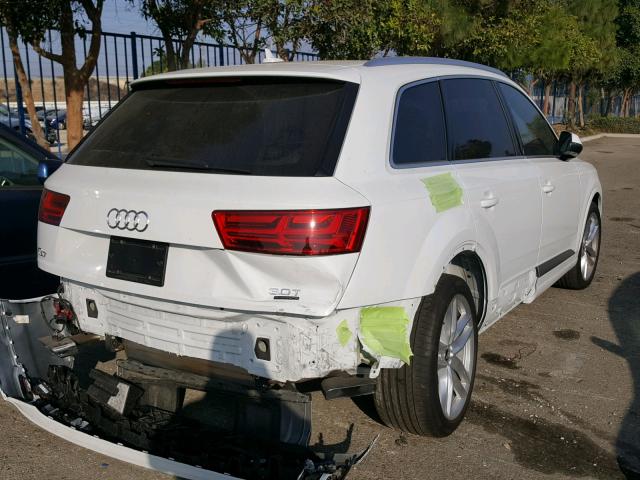 WA1VAAF75JD010279 - 2018 AUDI Q7 PRESTIG WHITE photo 4