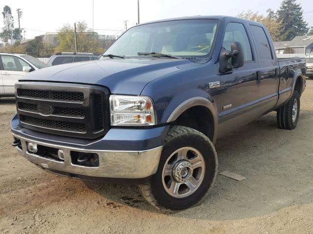 1FTWW31P86EA58942 - 2006 FORD F350 SRW S BLUE photo 2