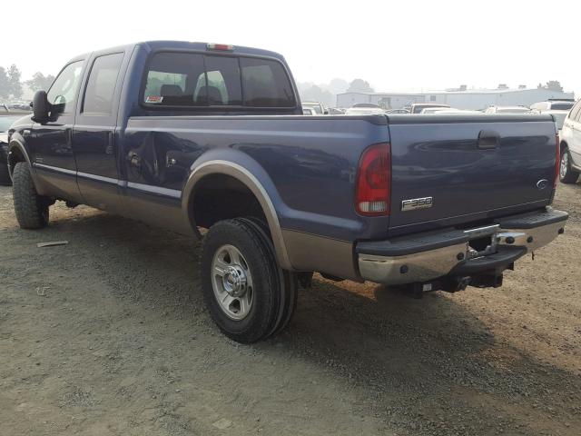 1FTWW31P86EA58942 - 2006 FORD F350 SRW S BLUE photo 3