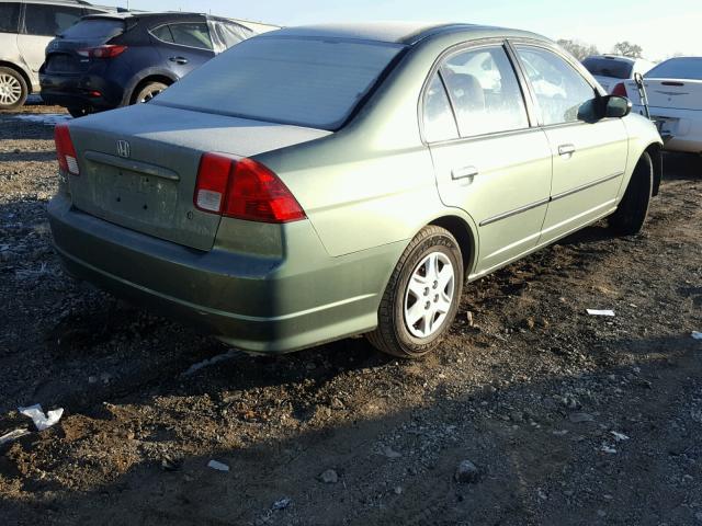 1HGES16354L003148 - 2004 HONDA CIVIC DX V GREEN photo 4