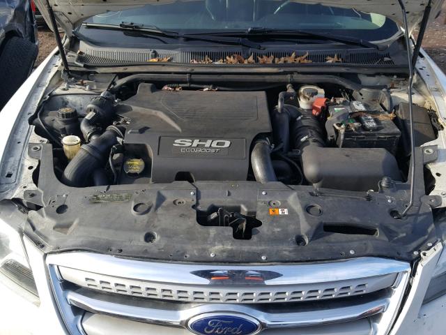 1FAHP2KT0AG115133 - 2010 FORD TAURUS SHO WHITE photo 7