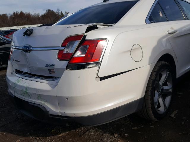 1FAHP2KT0AG115133 - 2010 FORD TAURUS SHO WHITE photo 9