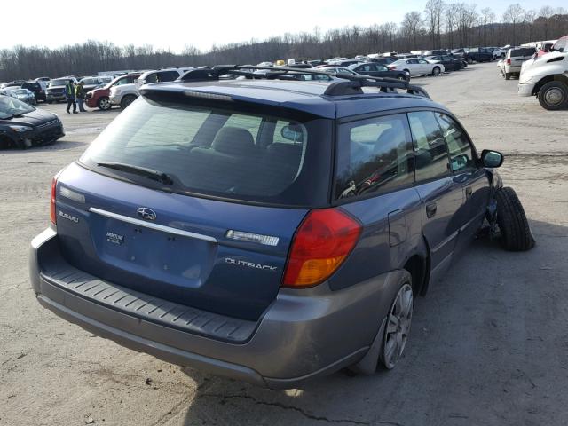 4S4BP61C757351286 - 2005 SUBARU LEGACY OUT BLUE photo 4