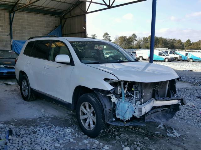 5TDZA3EH1DS042720 - 2013 TOYOTA HIGHLANDER WHITE photo 1