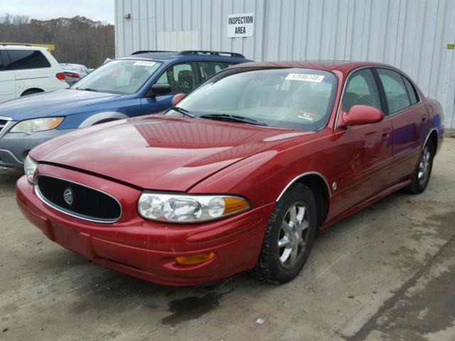 1G4HR54K14U200123 - 2004 BUICK LESABRE LI MAROON photo 2