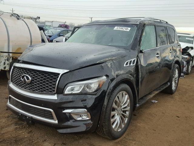 JN8AZ2NE9H9159489 - 2017 INFINITI QX80 BASE BLACK photo 2