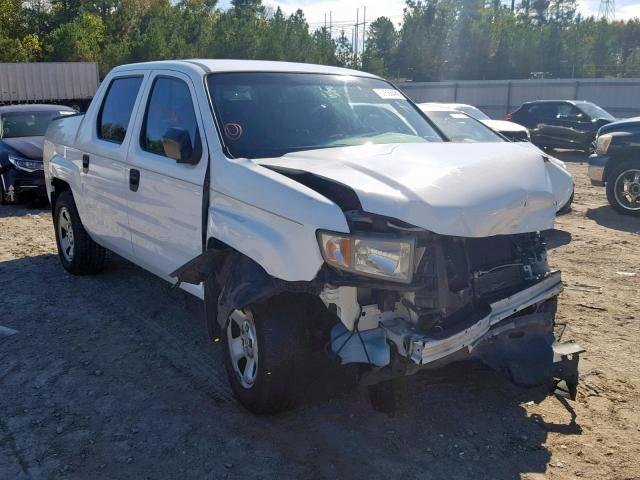 2HJYK16277H518684 - 2007 HONDA RIDGELINE WHITE photo 1