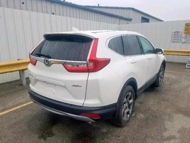 5J6RW2H87JL006349 - 2018 HONDA CR-V EXL WHITE photo 4