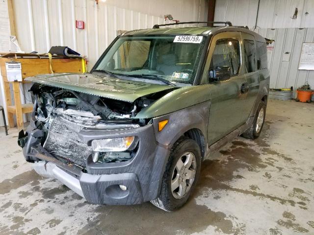 5J6YH28615L023433 - 2005 HONDA ELEMENT EX GREEN photo 2