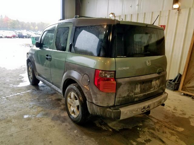 5J6YH28615L023433 - 2005 HONDA ELEMENT EX GREEN photo 3