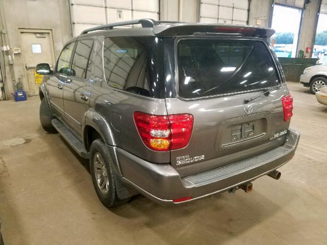 5TDBT48A94S214203 - 2004 TOYOTA SEQUOIA LI GRAY photo 3