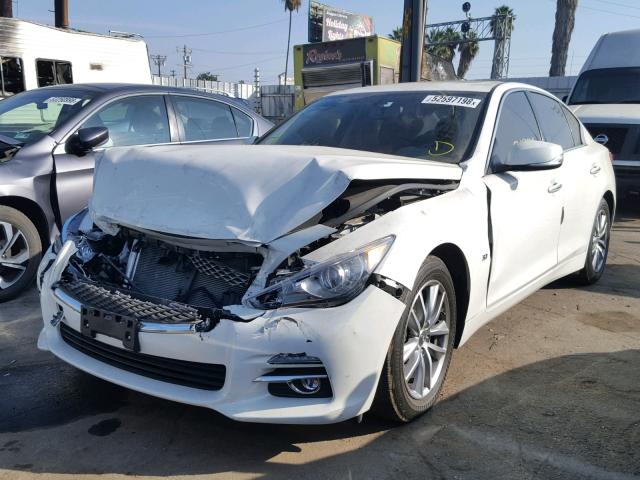 JN1BV7AP2FM343735 - 2015 INFINITI Q50 BASE WHITE photo 2