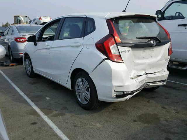 3HGGK5H44JM732886 - 2018 HONDA FIT LX WHITE photo 3