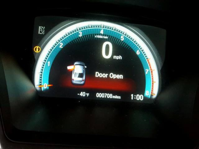 JHMFC1F76JX021339 - 2018 HONDA CIVIC EXL 黑色 照片 8