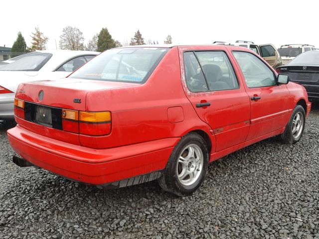 3VWRA81H3WM137086 - 1998 VOLKSWAGEN JETTA GL RED photo 4