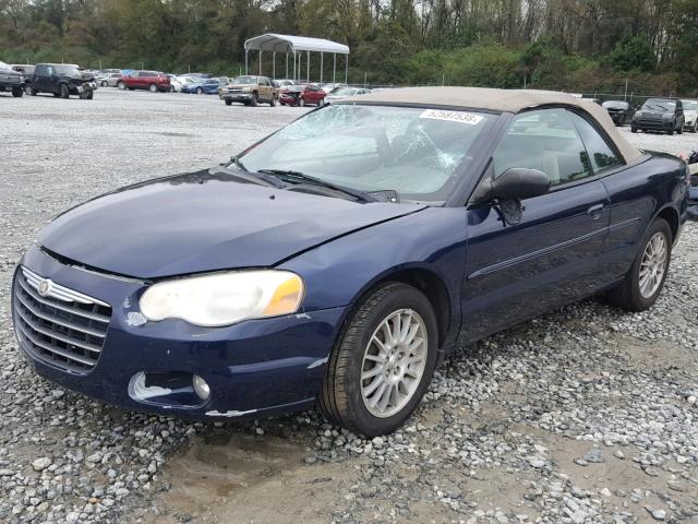 1C3EL55R45N595435 - 2005 CHRYSLER SEBRING TO BLUE photo 2