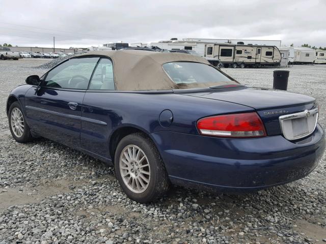 1C3EL55R45N595435 - 2005 CHRYSLER SEBRING TO BLUE photo 3