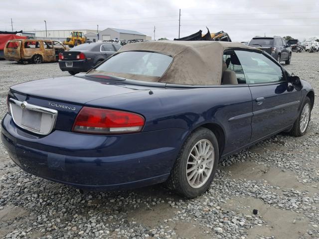 1C3EL55R45N595435 - 2005 CHRYSLER SEBRING TO BLUE photo 4