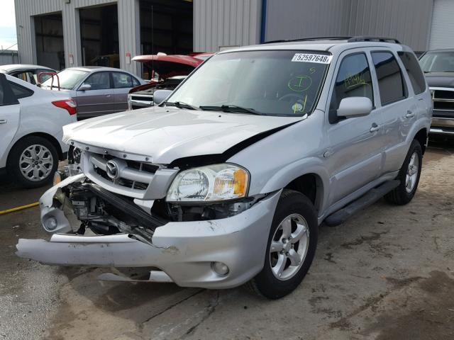 4F2YZ041X6KM29610 - 2006 MAZDA TRIBUTE S SILVER photo 2