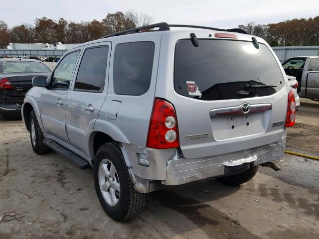 4F2YZ041X6KM29610 - 2006 MAZDA TRIBUTE S SILVER photo 3