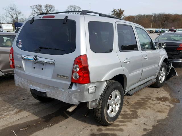 4F2YZ041X6KM29610 - 2006 MAZDA TRIBUTE S SILVER photo 4