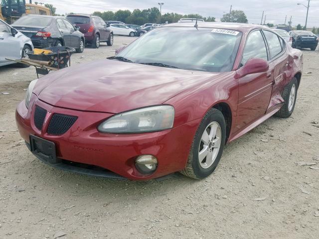 2G2WS522951349660 - 2005 PONTIAC GRAND PRIX RED photo 2