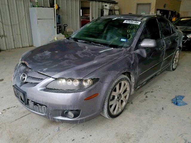 1YVHP80D865M33023 - 2006 MAZDA 6 S GRAY photo 2