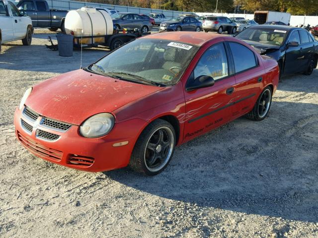 1B3ES26C23D137291 - 2003 DODGE NEON SE RED photo 2