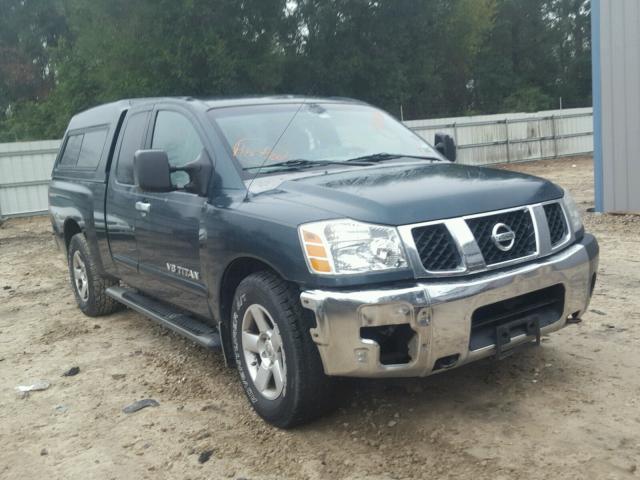 1N6BA06A36N541509 - 2006 NISSAN TITAN XE GREEN photo 1